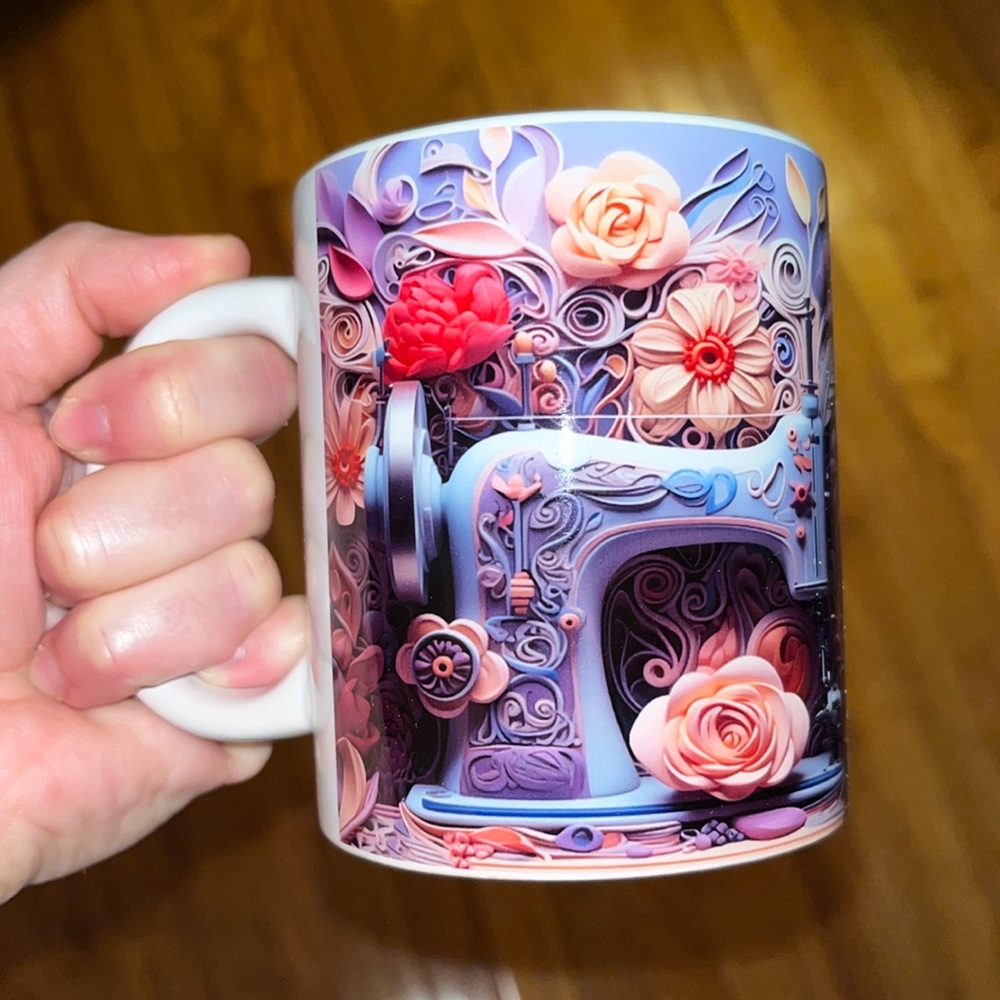 BRAND NEW SEWING MACHINE PRINTING MUG